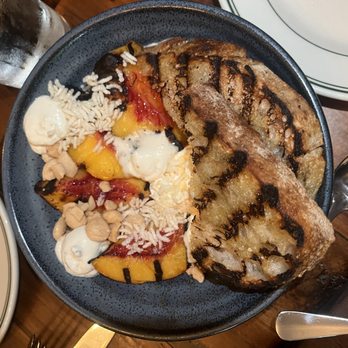 Five and Ten Restaurant signature dishes Frogmore Stew, Steak Frites, Seasonal Vegetable Plates, Pimento Cheese with Bacon Marmalade